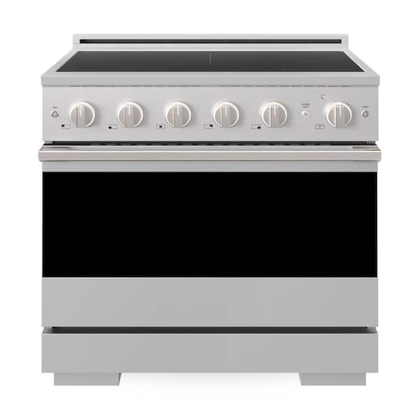 36 in. 5.2 cu. ft. Marino Freestanding Induction Range with 5 Burners and Convection Oven in Stainless Steel
