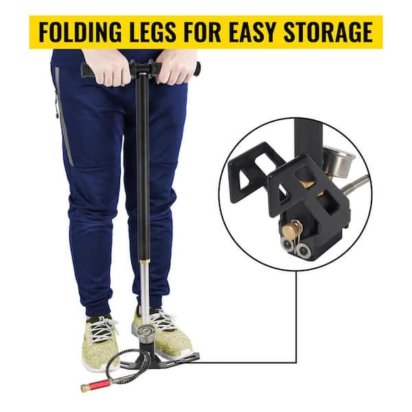 VEVOR 3 Stage Air Rifle PCP Gun Hand Pump Gas Filter Gauge - Foto 9