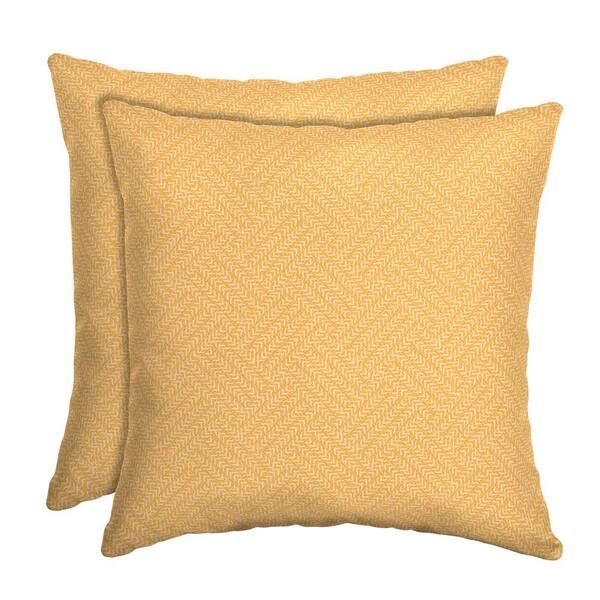 ARDEN SELECTIONS 16 x 16 Shirt Texture Square Outdoor Throw Pillow (2-Pack)