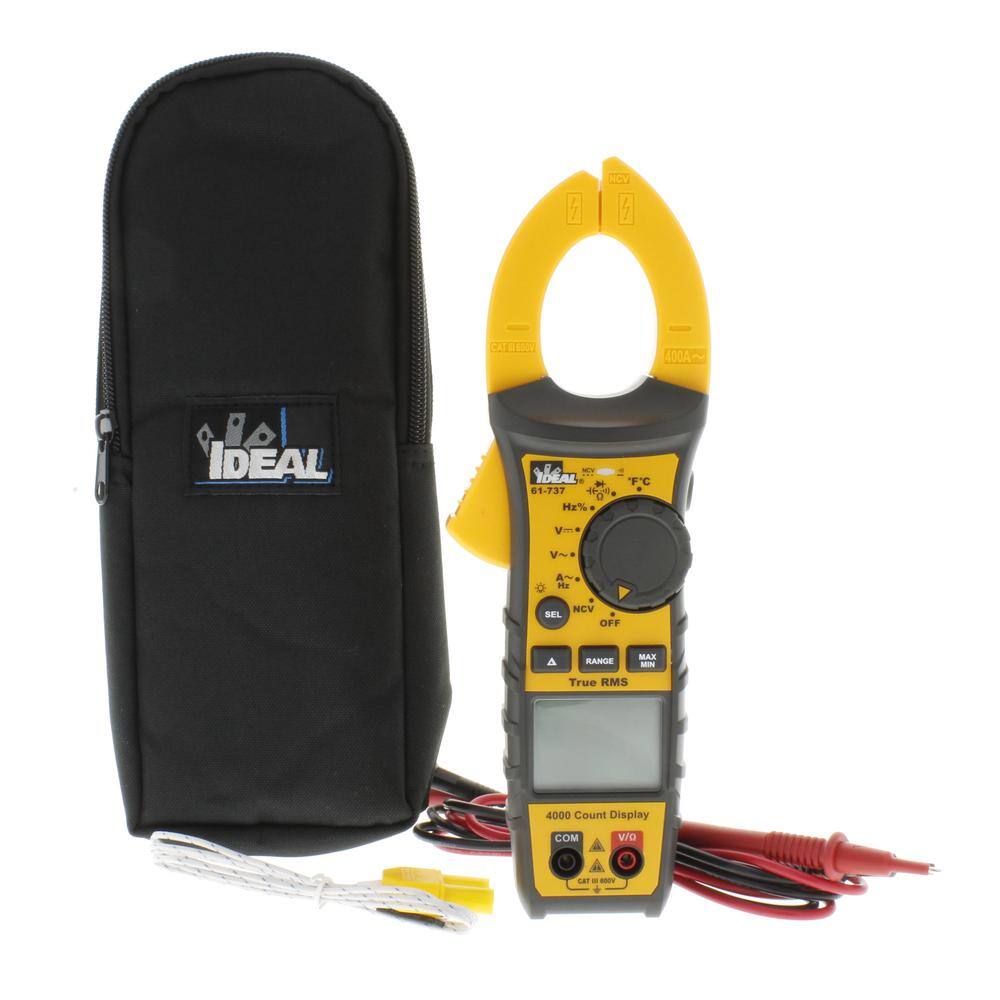400 Amp AC TRMS Clamp Meter, with NCV and Temp price history on PriceWatchPro