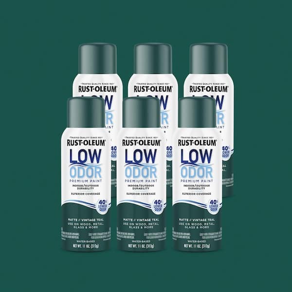11 oz. Matte Vintage Teal Low Odor Water-Based Spray (Case of 6)