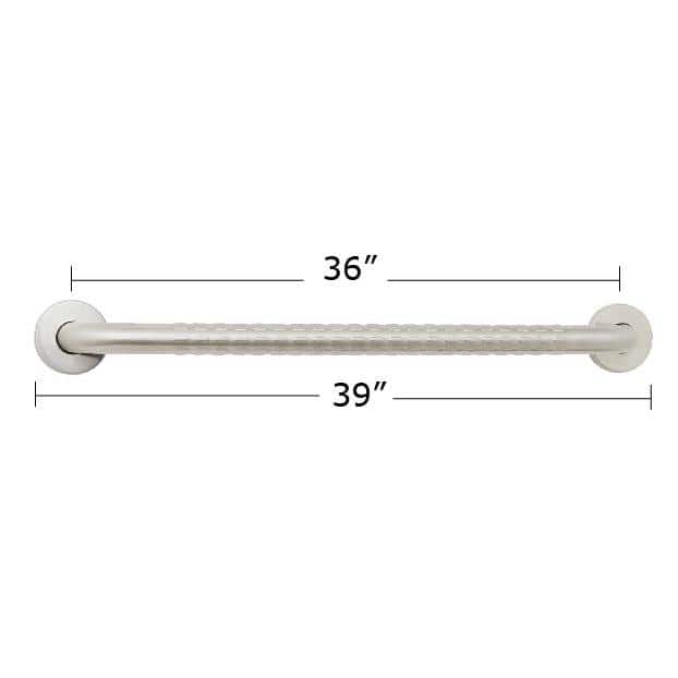 36-Inch Stainless Steel ADA Bathroom Grab Bar with Safety Grip