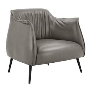 Grey Leather Gel Armchair