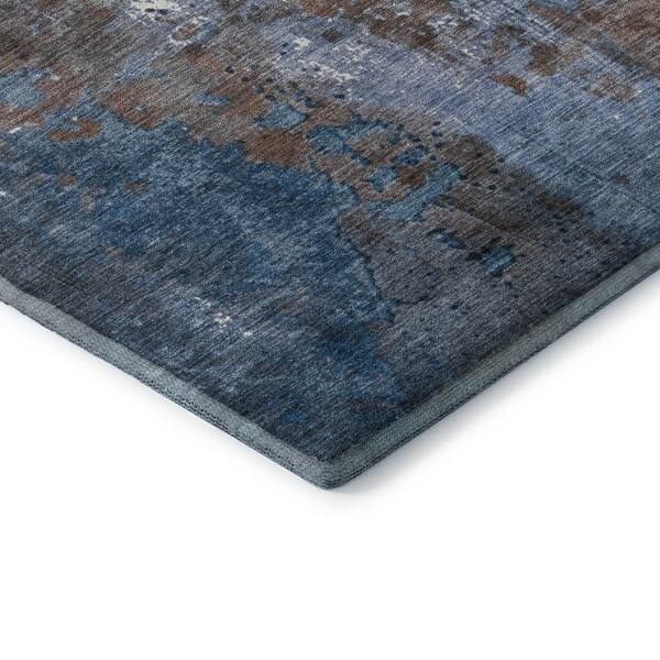 Mayfield Premium Machine Washable Abstract AMF1870 Coffee 5 ft. x 7 ft. 6 in. Area Rug