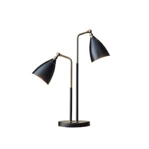 Chelsea 32 in. Black and Brass Table Lamp