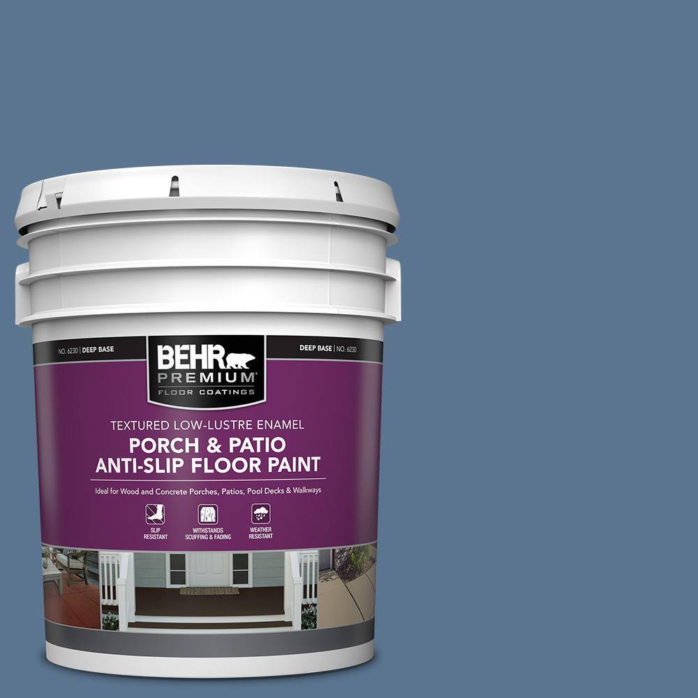 5 gal. #PPU14-18 Laguna Blue Textured Low-Lustre Enamel Interior/Exterior Porch and Patio Anti-Slip Floor Paint price history on PriceWatchPro