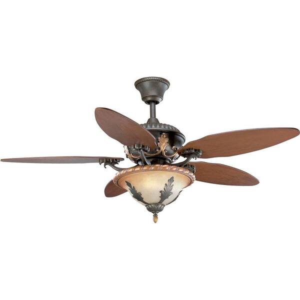 Thomasville Lighting Provence 54 In. Old Iron Crackle Ceiling Fan-DISCONTINUED