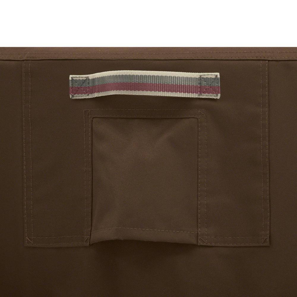 Madrona Dark Cocoa Waterproof Patio Table & Chair Set Cover, 128 Inch