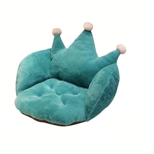 Green Crown Chair Cushion Floor Pillows Suitable for Home Decoration, Living room, Bedroom, Soft and Non-Toxic