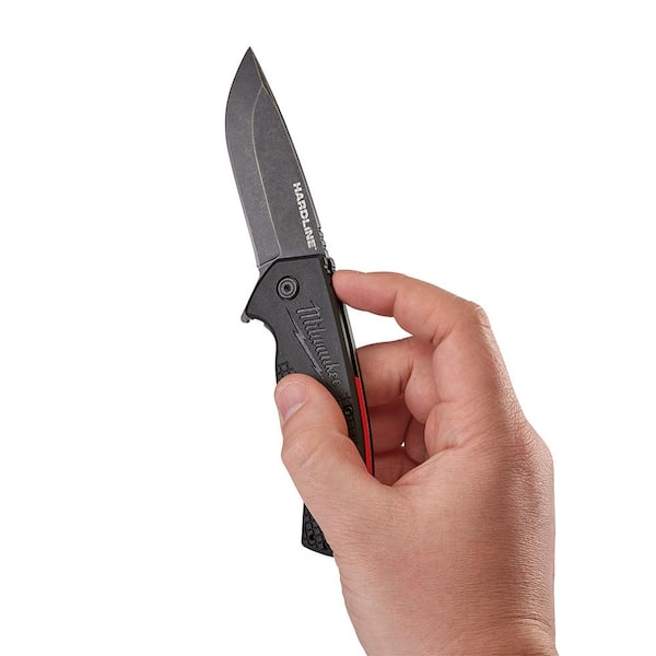 Milwaukee - 3 in. Hardline D2 Steel Smooth Blade Pocket Folding Knife