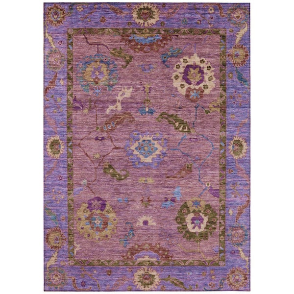 Chantille Machine Washable Indoor/Outdoor Abstract ACN2230 Pink 5 ft. x 7 ft. 6 in. Area Rug