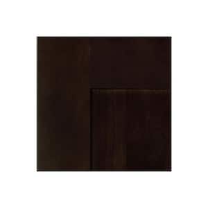 Franklin Stained Manganite Plywood Shaker Assembled Kitchen Cabinet Door Sample 7.5 in W x 0.75 in D x 7.5 in H