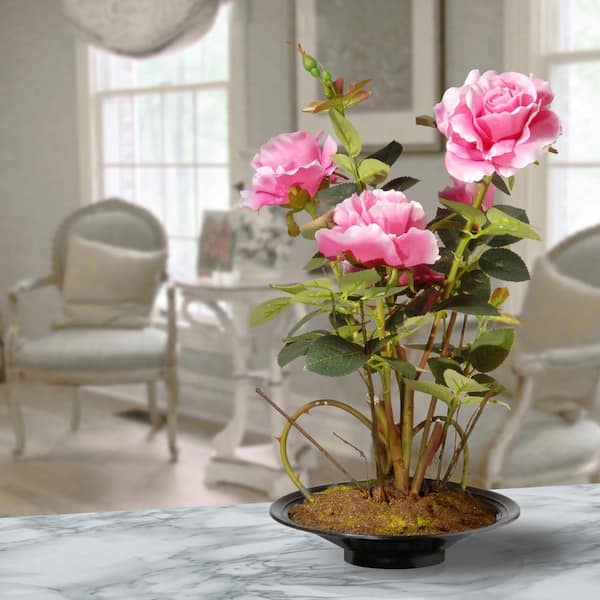 National Tree Company Pink Rose Flowers