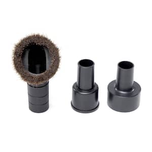 1-1/4 in. Natural Hair Dusting Brush Accessory with 1-7/8 in. and 2-1/2 in. Adapters for RIDGID Wet/Dry Shop Vacuums