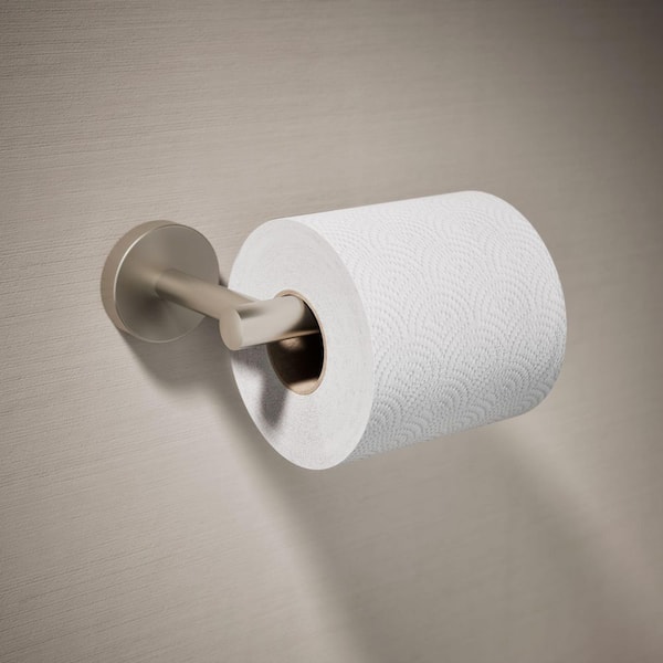 Elate Toilet Paper Holder in Vibrant Brushed Nickel