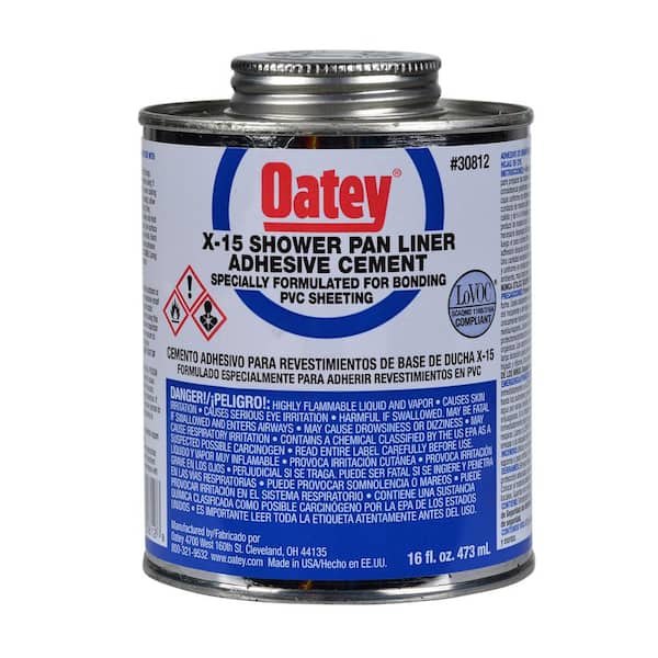 Oatey 16 oz. X-15 PVC Shower Pan Liner Adhesive Cement