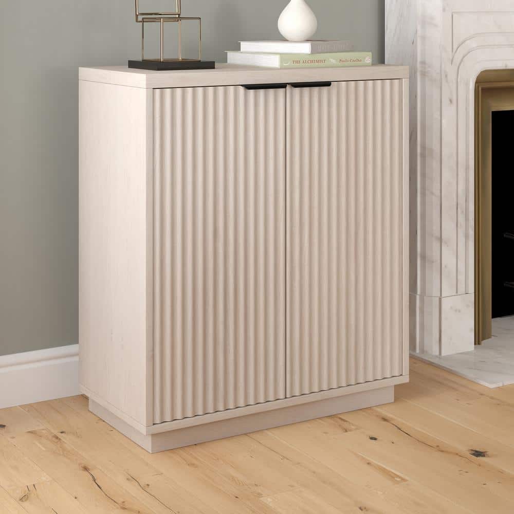 Alder White 28" Freestanding Office Cabinet with Adjustable Shelving