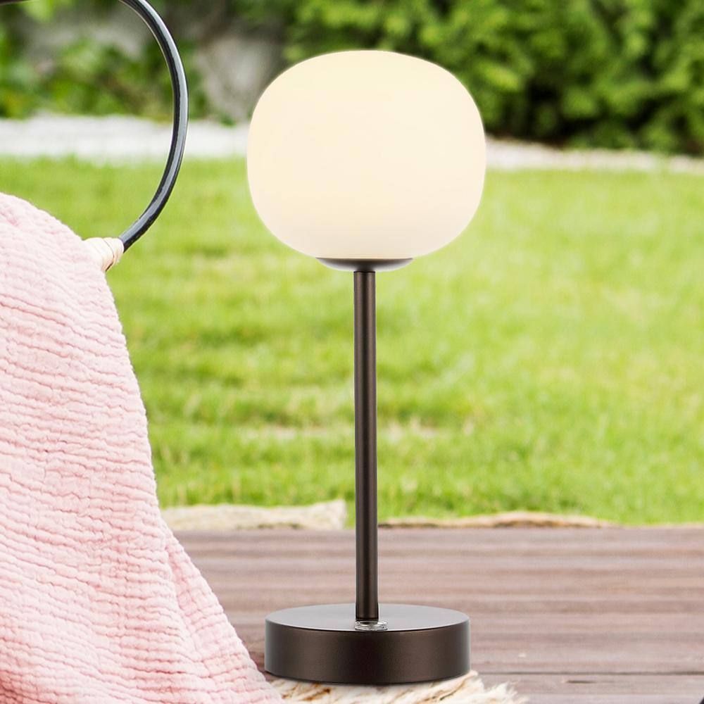 Natalia 12.25" Oil-Rubbed Bronze Cordless LED Table Lamp