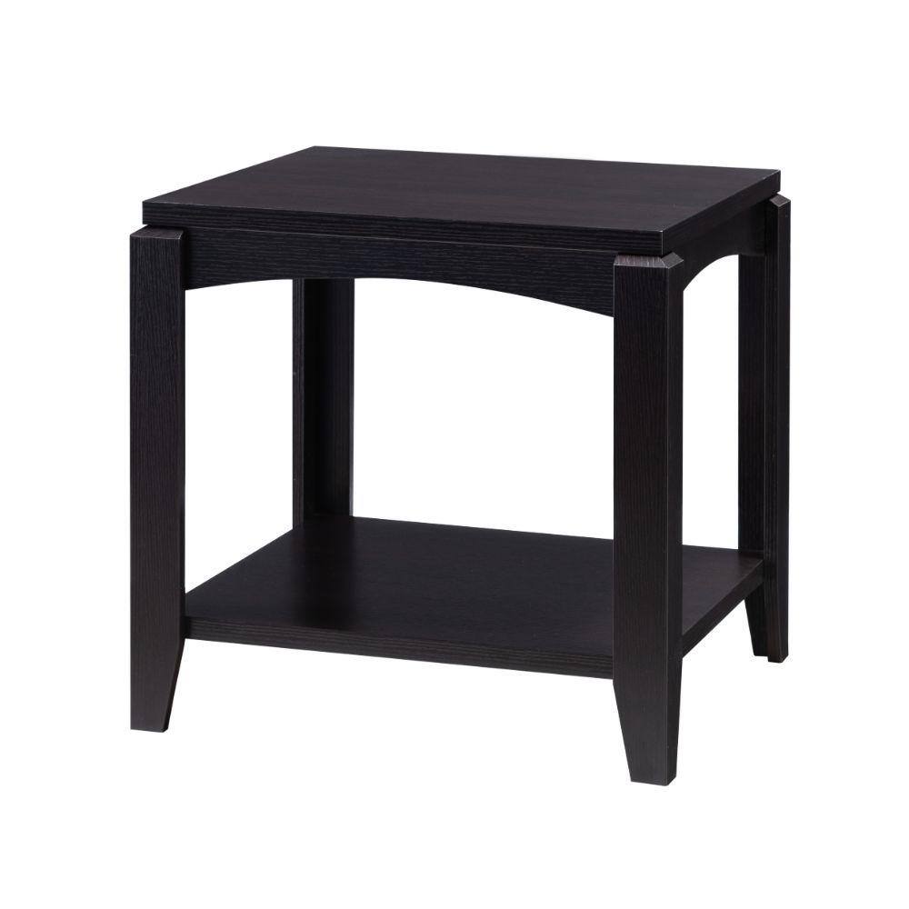 Benjara 20 In. Brown Wooden End Table With Open Bottom Shelf And ...