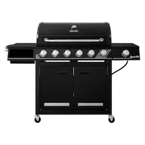 6-Burner Propane Gas Grill in Matte Black with TriVantage Multifunctional Cooking System