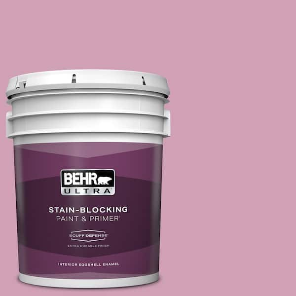 BEHR ULTRA 5 gal. #M130-4 Raspberry Smoothie Extra Durable Eggshell Enamel Interior Paint & Primer