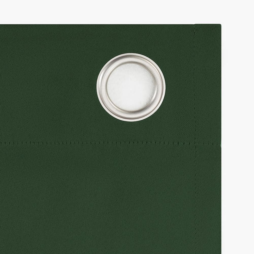 Saxon Energy Saving Evergreen Polyester 54 in. W x 95 in. L Grommet Blackout Curtain (Single Panel)