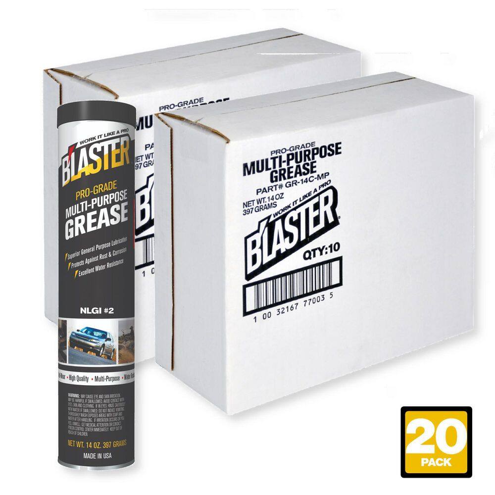 14 oz. Pro-Grade Multi-Purpose Grease Cartridge for Grease Gun (Pack of 20)