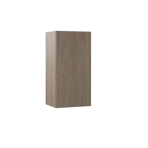 Hampton Bay Designer Series Edgeley Assembled 15x30x12 in. Wall Kitchen Cabinet in Driftwood