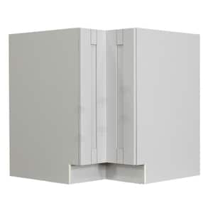Anchester Assembled 33x34.5x24 in. Base Lazy Susan Cabinet in Light Gray