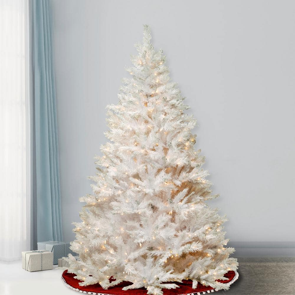 7 ft. Winchester White Pine Artificial Christmas Tree with Clear Lights