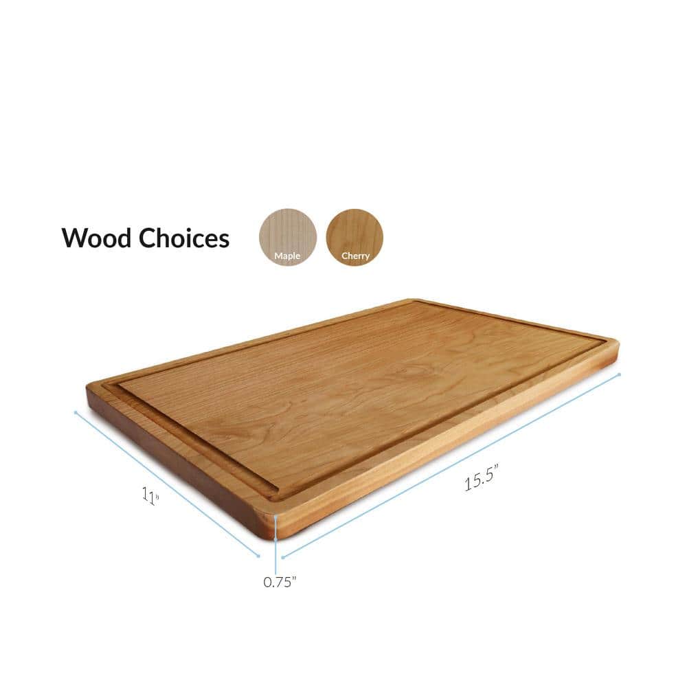 Cherry Rectangular Cutting Board with Juice Groove
