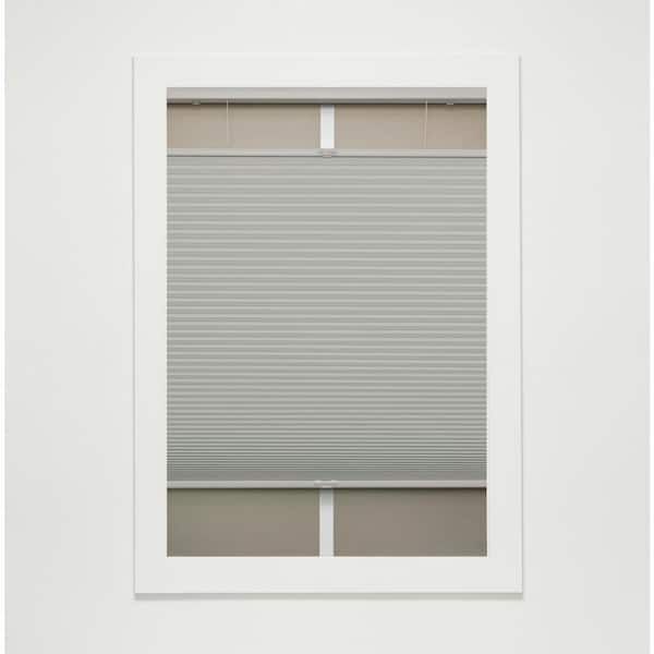 Gray Cloud Cordless Top-Down Bottom-Up Blackout Polyester Cellular Shades - 35 in. W x 36 in. L