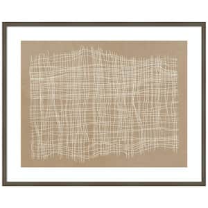 "Basketeave" by Tom Reeves 1-Piece Wood Framed Giclee Abstract Art Print 33 in. x 41 in.