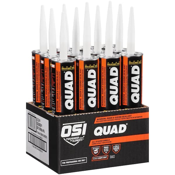 QUAD Window, Door and Siding Sealant VOC - Gray #517 10 oz Tube 1637251 - Case of 12