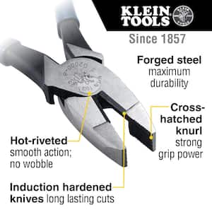 Lineman's Pliers, Heavy-Duty Side Cutting, 8-Inch