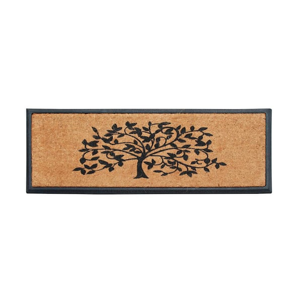 A1 Home Collections A1HC Beige 18 in. x 30 in. Natural Coir Heavy