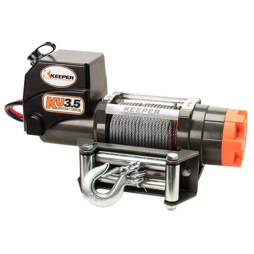 Keeper 12Volt DC 3,500 lbs. Winch KU35032