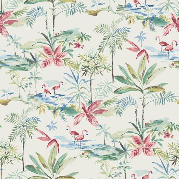 Chesapeake Lagoon Teal Watercolor Teal Wallpaper Sample