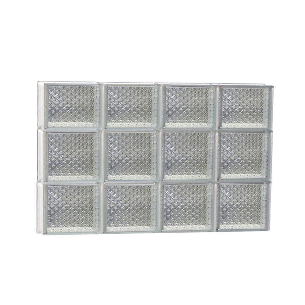 31 in. x 21.25 in. x 3.125 in. Frameless Diamond Pattern Non-Vented Glass Block Window price history on PriceWatchPro