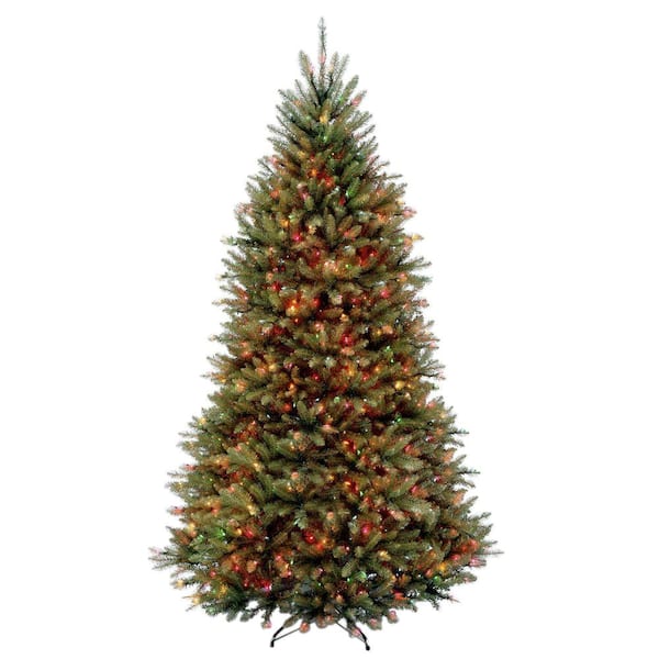 National Tree Company 9 Ft. Dunhill Fir Hinged Artificial Christmas Tree With 900 Multicolor Lights Duh-90Rlo