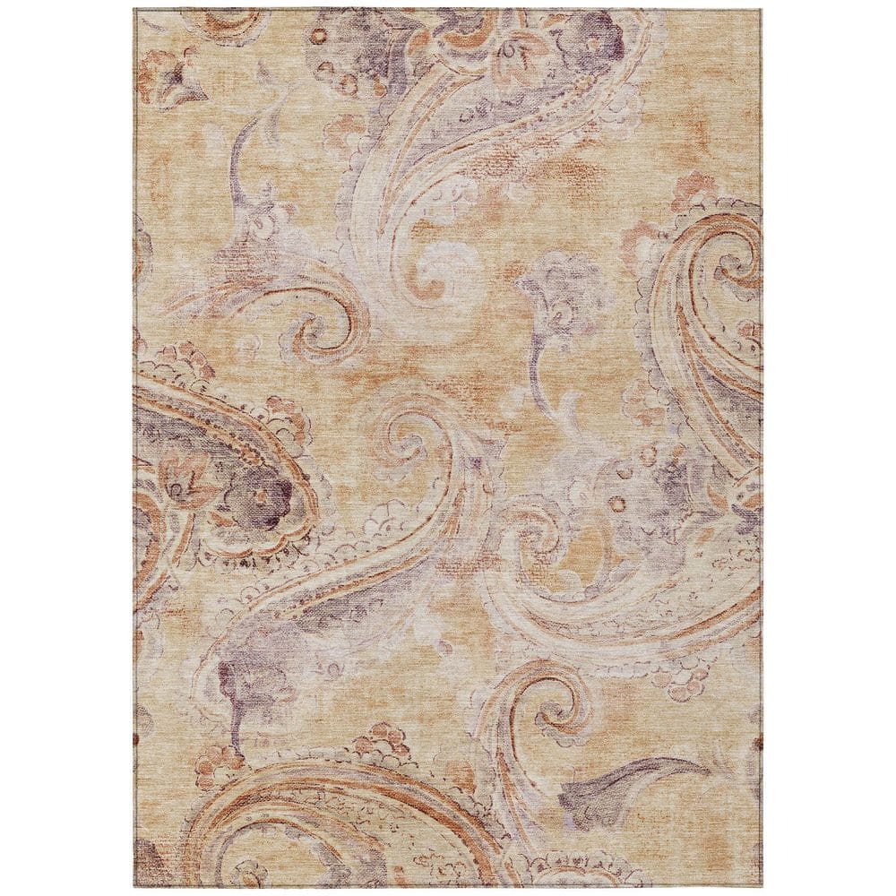 Chantille Machine Washable Indoor/Outdoor Abstract ACN2747 Copper 8 ft. x 10 ft. Area Rug price history on PriceWatchPro
