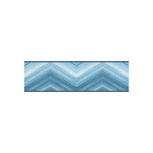 York Wallcoverings Mountain Pass Border blue Wallpaper Border