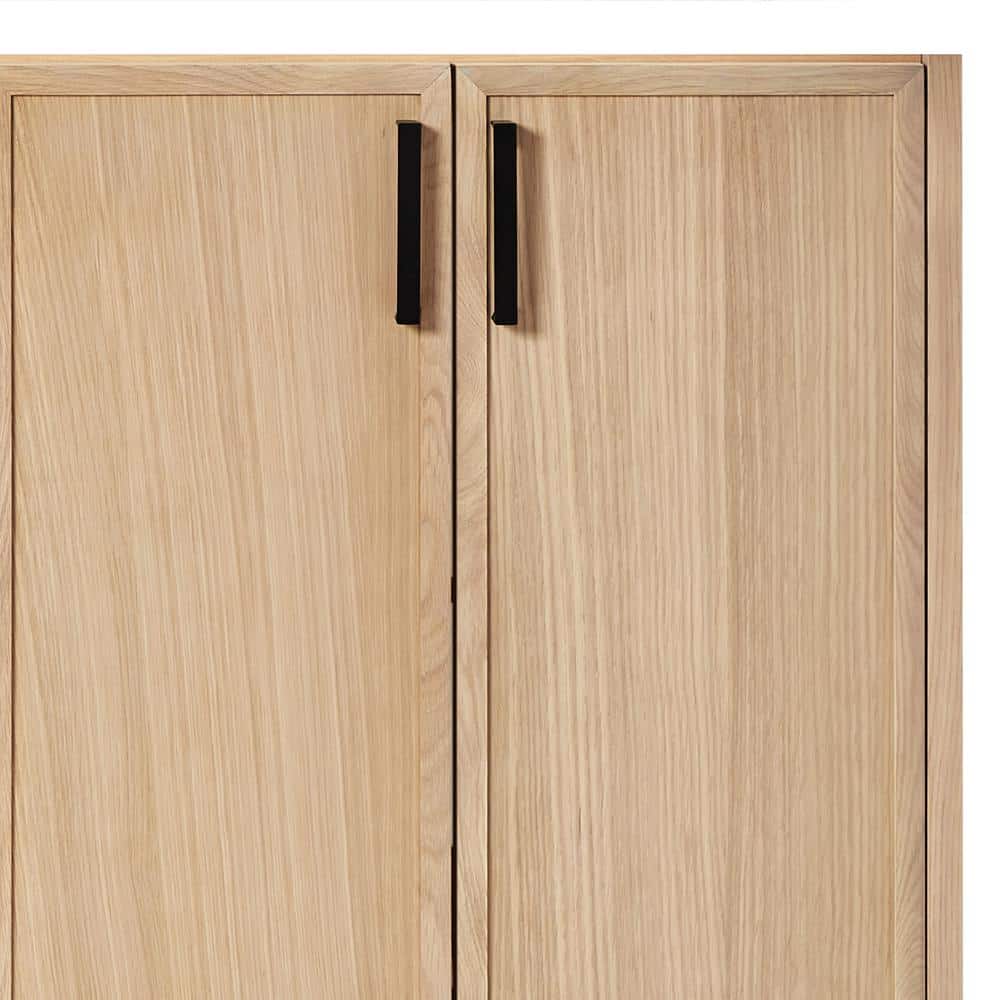 Kelly 73" White Oak Double Sink Vanity with Marble Top