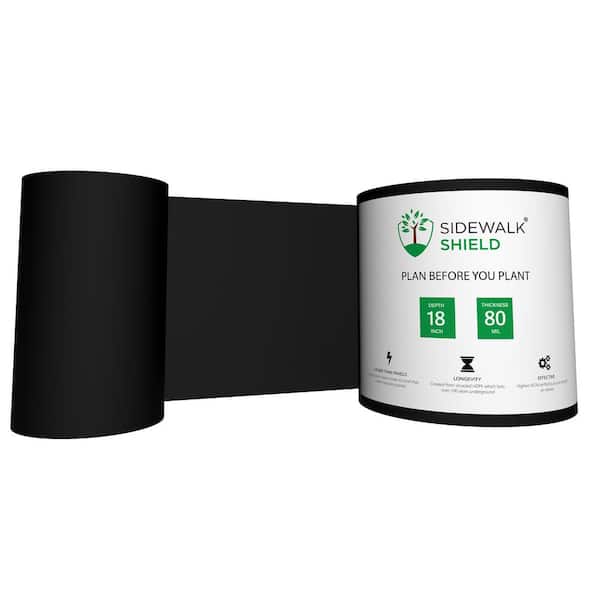 Sidewalk Shield Tree Root Barrier 18 in. x 150 ft. Polyethylene Root Barrier