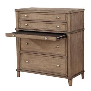 Potter 4-Drawer in French Truffle Multi-function Chest