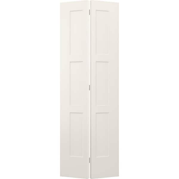 JELD-WEN 30 in. x 96 in. 3 Panel Birkdale Primed Smooth Hollow