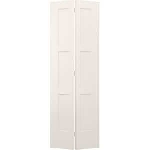 32 in. x 96 in. 3 Panel Birkdale Primed Smooth Hollow Core Molded Composite Interior Closet Bi-fold Door