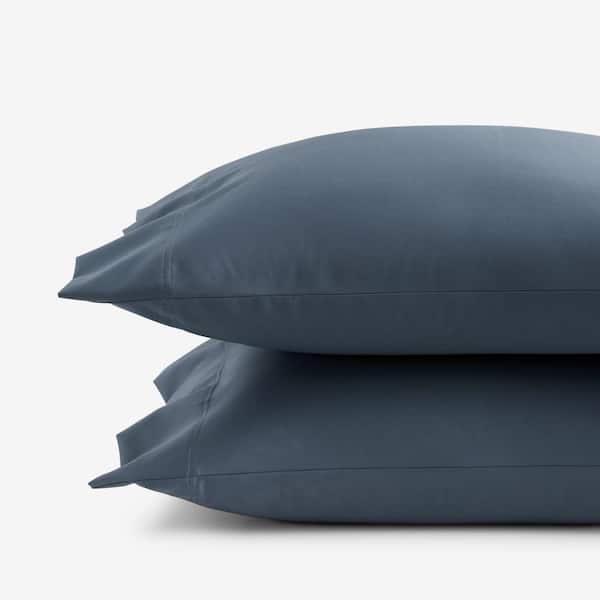 Legends Hotel Steel Blue 450-Thread Count Wrinkle-Free Supima Cotton Sateen King Pillowcase (Set of 2)