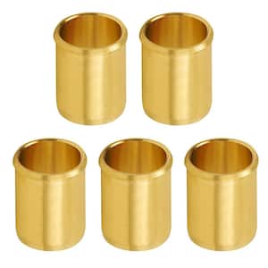 3/4 in. Press Brass Stiffener Insert, Brass Stiffener Fitting (Pack of 5)
