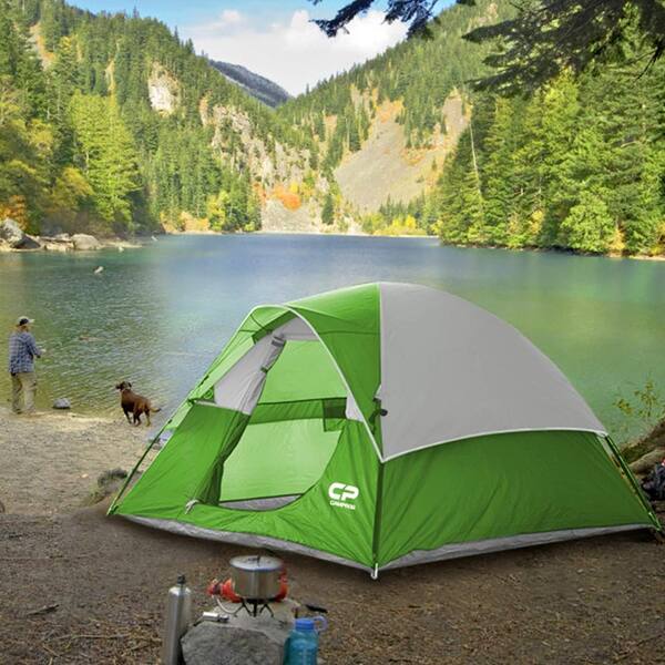 Zeus & Ruta 7 ft. x 7 ft. 3-Person Green light-weight Waterproof